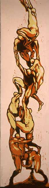 Linolschnitt,  53x14 cm